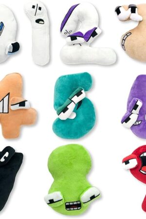 10PCS Nume Lore Plush Throw Pillow Plush Toy,Nume Plush 0-9 Stuffed Figure Doll for Kids and Adults,Birthday Choice for Fans Gifts