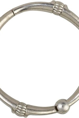 Zenna Home NeverRust Rustproof Aluminum Shower Curtain Rings, Durable Smooth-Glide Shower Rings for Curtain, Elegant Corrosion-Resistant Shower Rings, Set of 12, Brushed Nickel