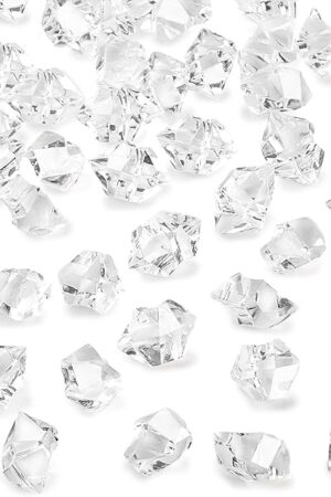 DomeStar Fake Ice, 150PCS Fake Diamonds, Plastic Diamonds Acrylic Rocks Vase Fillers for Centerpieces Wedding Party Table Scatter Food Display