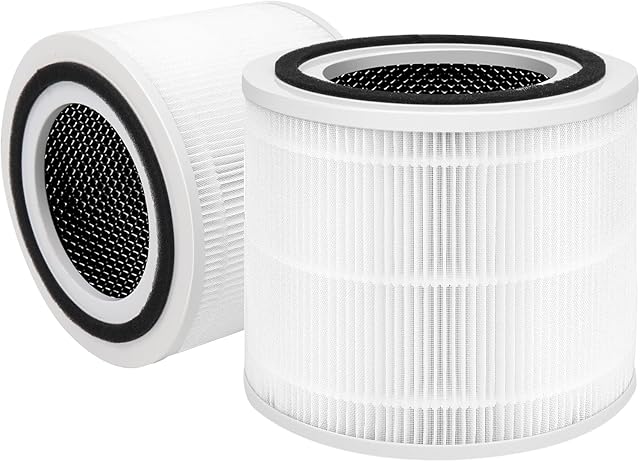 2 Pack 240 Replacement Filter Compatible with Puro air 240 Purifier, 3-in-1 Pre, HP-14 True HEPA, Activated Carbon Filtration System