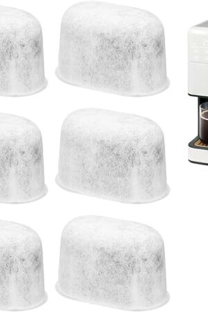 6 Pack Replacement Coffee Filters Compatible with Drew Barrymore Coffee Maker, Charcoal Water Filters for Beautiful DrewBarrymore Coffee Machines