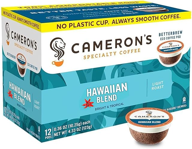 Cameron's Coffee Single Serve Pods, Kona Blend, 12 Count (Pack of 1)