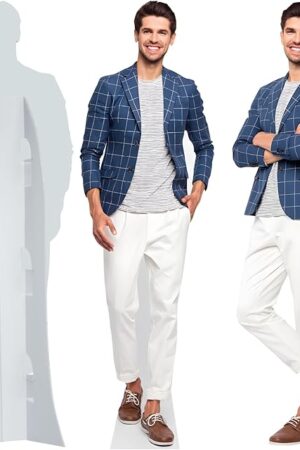 Custom Life Size Cardboard Cutout, Personalized Photo Standup, High Resolution Print, Decor for Weddings, Birthdays, Graduations & Events, 1-8 FT to Choose, Upload Your Photo