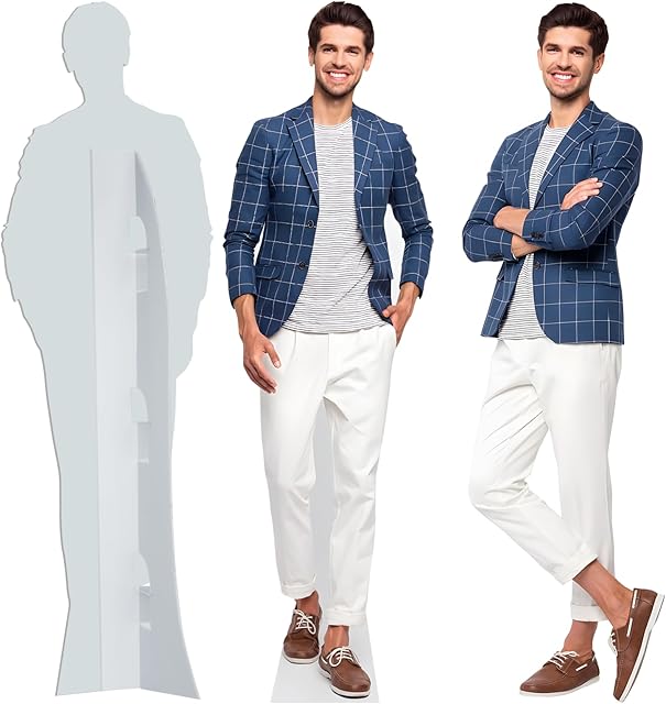 Custom Life Size Cardboard Cutout, Personalized Photo Standup, High Resolution Print, Decor for Weddings, Birthdays, Graduations & Events, 1-8 FT to Choose, Upload Your Photo