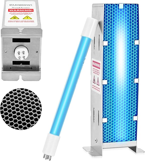 2025 Upgrade Air Scrubber Advanced Replacement Bulb,Photocatalytic Oxidation (PCO), 9 Inch Cell & Üv Bulb (Ozone-Free) Replacement for Activetek InDuct 2000,A1013A,A1013C,A1013P,A1013Q, A1013U, 1 Pack