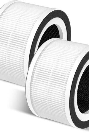 2-Pack Fillo/Halo/Allo Replacement Filter Compatible with Fillo/Halo/Allo Purifier, 3-in-1 Filtration Filters