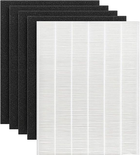 D480 H13 True Hepa Replacement Filter D4 Compatible with Winix D480 Air Purifier, 4 Pack Activated Carbon Filters, Item Number 1712-0100-00, True HEPA D4 Filter