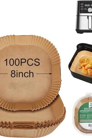 Air Fryer Liners disposable for Instant Pot Vortex Plus 6QT XL Air Fryer, 100pcs for Instant Pot Vortex Plus 6QT XL Air Fryer