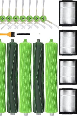 19 Pack Replacement Parts Compatible for Roomba j7 j7+/Plus E5 E6 E7 i7 i7+ i3 i3+ i4 i4+ i6 i6+ i8 Vacuum Cleaner, Replenishment Kit 2 Set Roller Brushes,8 Filters,8 Side Brushes
