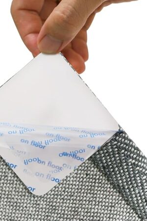 16PCS Rug Pad Grippers for Hardwood Floors, Double Sided Reusable Anti-Slip Carpet Tape Stickers for Area Rugs, Non-Slip Rug Pads Keep Rugs in Place