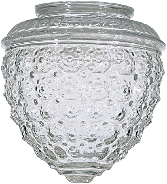 Clear Pineapple Glass Shade - 3-1/4-Inch Fitter Opening