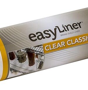Duck Brand Clear Classic Easy Liner Shelf Liner, Non-Adhesive, Clear, 12 Inches x 20 Feet