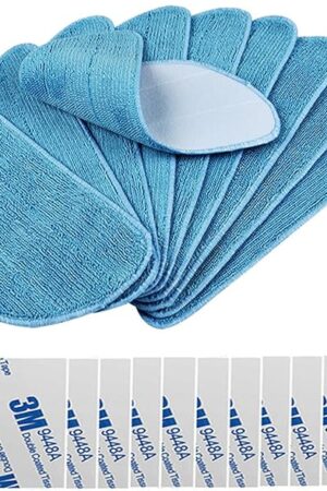 10pcs Mopping Cloths for Ilife V3/V3s/V5/V5s/V5s pro/V5s Pro 2/V5s Plus/Noisz S5 Pro/V9/V9 Pro Robot Vacuum Cleaner Ilife Mop Pads Ilife Vacuum Mops
