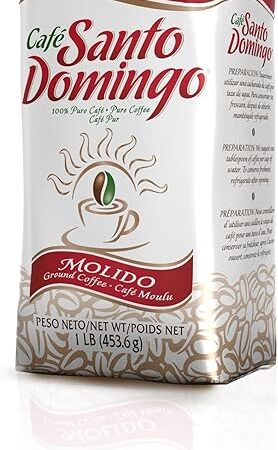 Café Santo Domingo, 16 oz Bag, Ground Coffee, Medium Roast - Product from the Dominican Republic (Pack of 1)
