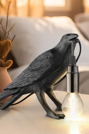 Crow Lamp Raven Table Lamp Bird Desk Lamps