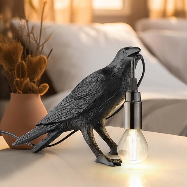 Crow Lamp Raven Table Lamp Bird Desk Lamps