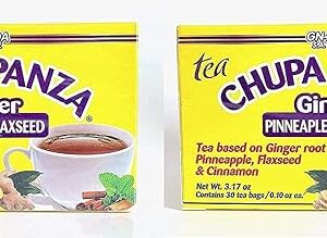 CHUPA Panza 2-Pack Tea with Ginger, Pineapple, Flaxseed & Cinnamon | Weight Loss Tea | 30 Tea Bags per Pack | 0.10 oz Each Bag