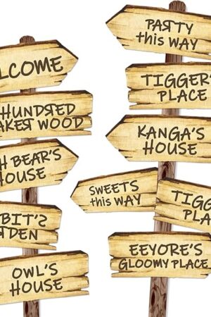 Baby Shower Decorations 11PCS Arrow Party Signs Birthday Decor Double Sided Sign for Oh Baby Party