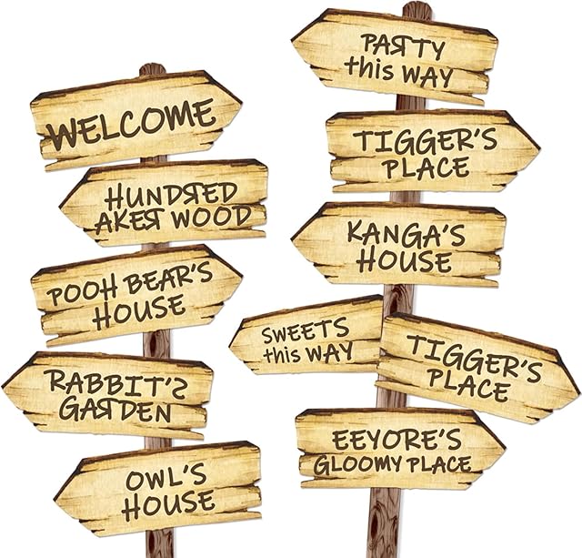 Baby Shower Decorations 11PCS Arrow Party Signs Birthday Decor Double Sided Sign for Oh Baby Party