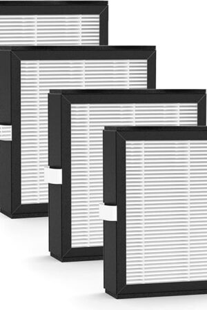 4 Packs Q10 Replacement Filters Compatible with Afloia Q10 Air Cleaner Purifier and Dehumidifier 2-in-1