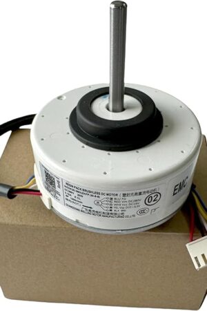 Air Conditioning Motor WZDK20-38G (ZKFP-20-8-6) OEM DC Brushless Fan Motor, 20W Inverter Air Conditioner Brushless DC Motor for Central air Conditioner, CCW 1300rpm DC280V 0.10A
