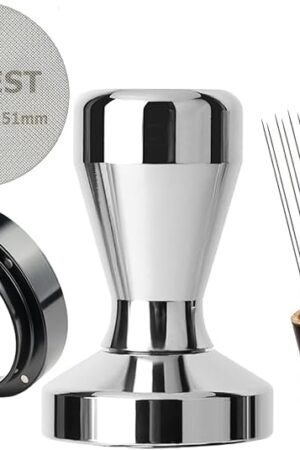 51mm Espresso Tamper Espresso Accessories Kit: Espresso Tamper Set, Coffee Tamper Espresso Tools Barista Tools | Espresso Kit Fits Espresso Coffee Machines of 51mm Portafilters