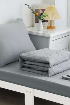 Biloban 4-Piece Ultra Soft Toddler Bedding Set Toddler Crib Sheet Set Grey