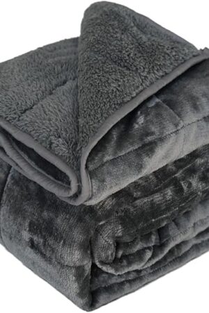 Weighted Blanket Sherpa Fleece 48"x72" 15 lbs