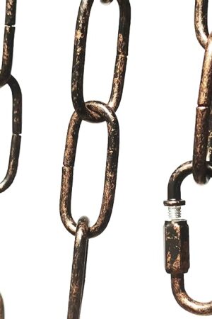 6ft Aged Bronze Finish Lighting Chain Industrial Style Deco Chain (4mm)