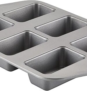 Circulon Nonstick Bakeware 6-Cup Mini Loaf Pan, Gray - ,6 cup