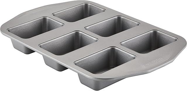 Circulon Nonstick Bakeware 6-Cup Mini Loaf Pan, Gray - ,6 cup