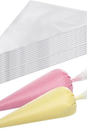 400 Pcs Disposable Piping Bags 12inch Anti-Burst Pastry Bags, Tipless Icing Piping Bag for Cake, Cream Frosting and Cookie Decoration Supplies