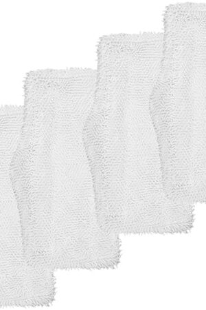 ConPus 4PACK Mop Pads SK140, For Shark Steam Mop SK Series Compatible Model SK140 SK410 SK460 S1000 S1000A S3101 S3251 SK141 SK3102 SK3251 SK435 SK435CO S3102 S3250 Replacement Flat Microfiber Cloth