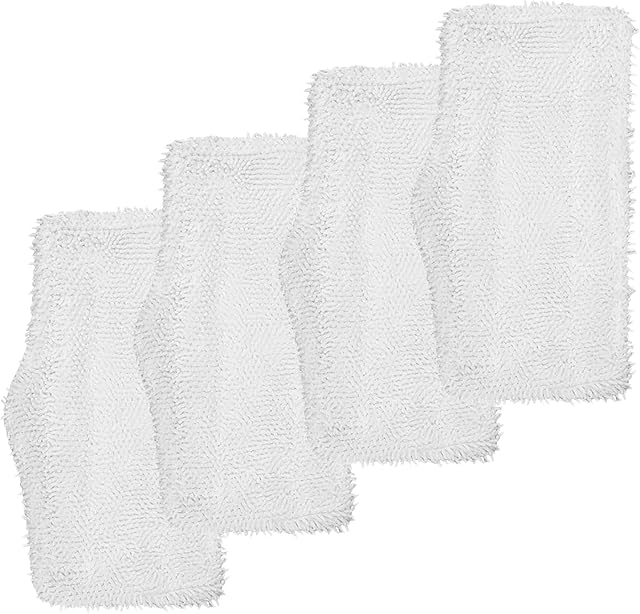 ConPus 4PACK Mop Pads SK140, For Shark Steam Mop SK Series Compatible Model SK140 SK410 SK460 S1000 S1000A S3101 S3251 SK141 SK3102 SK3251 SK435 SK435CO S3102 S3250 Replacement Flat Microfiber Cloth