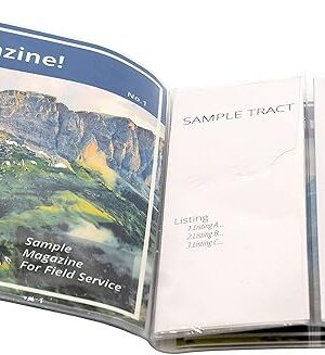 ASVP Shop JW Field Service Vinyl Magazine and Tract Organizer Holder Supplies