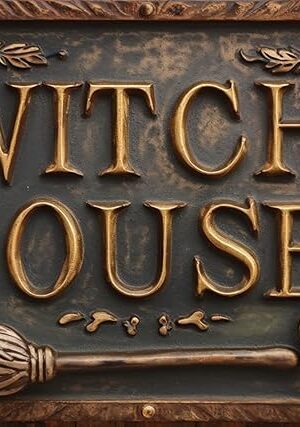 Witch House Vintage Metal Sign Decor Plaque 8x12 in Funny Retro Poster for Garage Porch Cafe Bar Woman Cave Living Room Garden Shop Wall Decor Gift for Halloween
