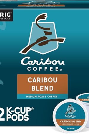 Caribou Coffee Caribou Blend, Keurig Single-Serve K-Cup Pods, Medium Roast Coffee, 32 Count(Pack of 1)