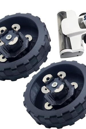 2PCS Black Upgraded Replacement Wheel for Hart 20V Stick Vacuum, Replacement Wheels Accessory, Suitable for HPSV50B,HPSV50,HPSV01B
