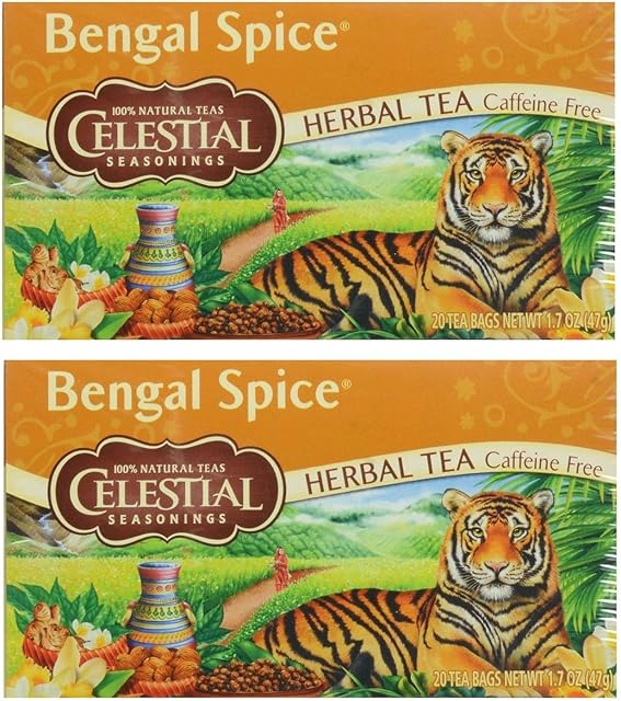 Celestial Seasonings Herbal Tea, Bengal Spice 20 Count (Pack of 2)