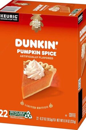 Dunkin' Pumpkin Spice Coffee, 22-Count Pods (2020) Limited Edition