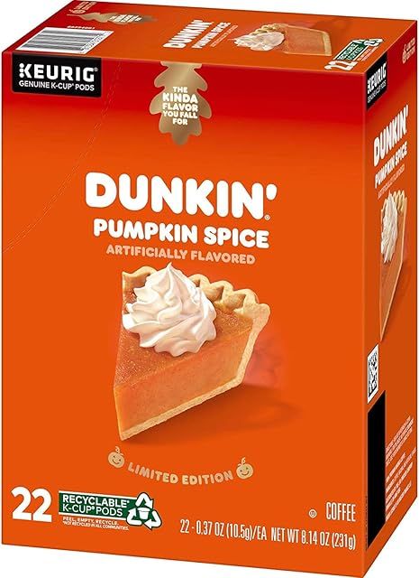 Dunkin' Pumpkin Spice Coffee, 22-Count Pods (2020) Limited Edition