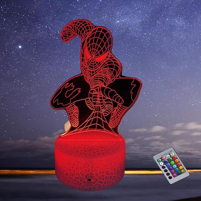 3D Illusion LED Lamp Night Light 16 Colors Changing