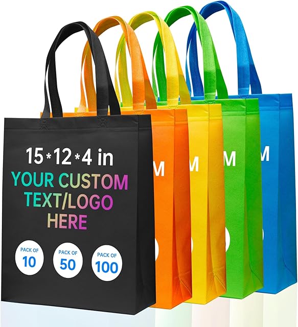 Custom Tote Bags Personalized Shopping Bags Reusable Tote Bags