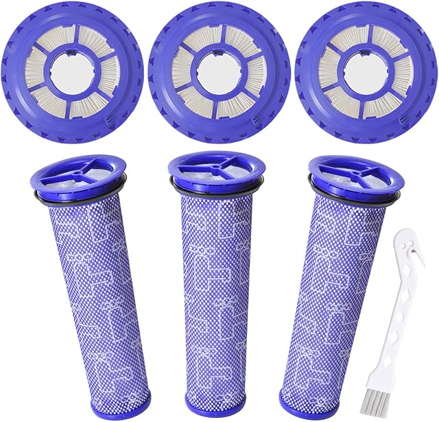6 Pack Replacement Vacuum Filter for Dyson DC41 DC41 DC65 DC66 Vacuum,3 Pack Post Filter & 3 Pack Pre Filter