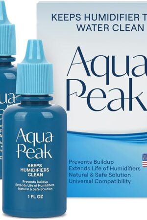 [2-Pack] Humidifier Drops for a Clean Tank - 400+ Uses - Food Grade Humidifier Cleaner - Slows Residue Accumulation and Scaling - Made in USA - Humidifier Water Treatment Cleaning Solution