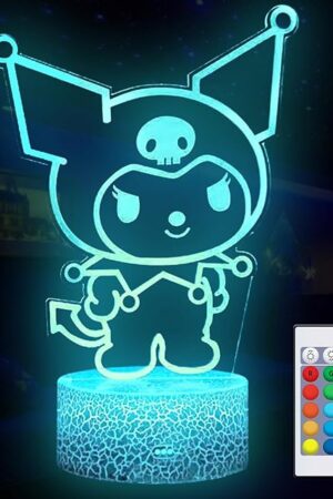 16 Colors Night Light 3D Illusion Table Lamp with Touch & Remote Control LED Lamp Kawaii Anime Led Light Cute Desk Lamp for Artwork Decor Christmas Halloween Birthday Decoration Gifts