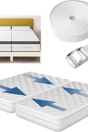 33ft Long Twin Bed Connector, Twin Mattress Connector to Make King, Adjustable Bed Bridge Twin to King Daybed Converter, Sturdy Durable Without Deformation