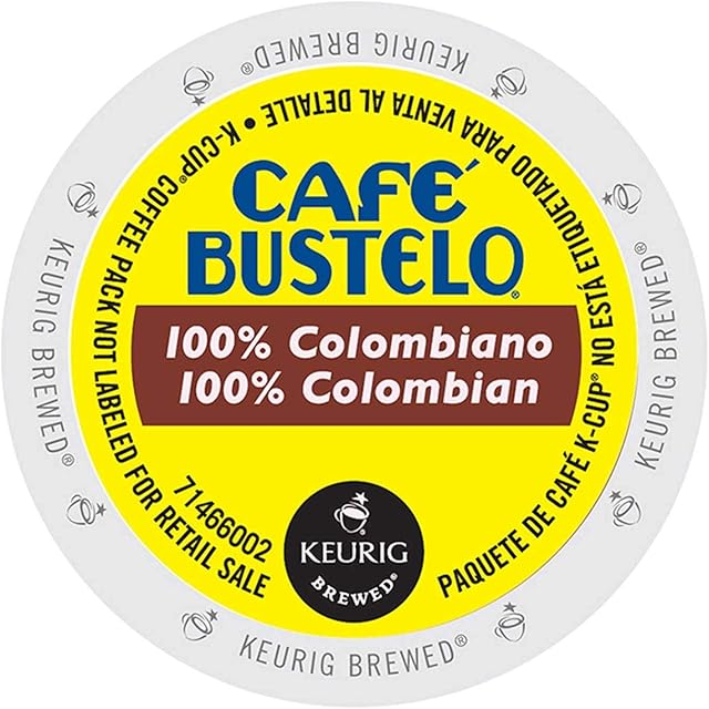 Cafe Bustelo® Single-Serve Coffee K-Cup®, 100% Colombian, Carton Of 24