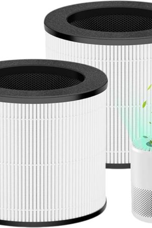 Cayman 608/320 Filter Replcement, Compatible with Okaysou(Oksou) Cayman 608/320 Air Purifier, 3-in-1 H13 True HEPA Filter and Activated Carbon Filter, 2 Pack