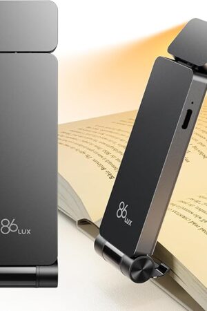 86lux Book Light 3 Amber Colors Ashen